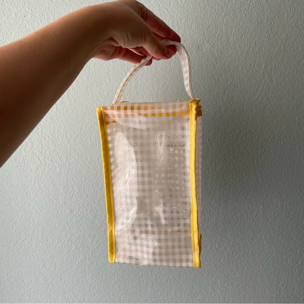 🌻 FREE w/ Purchase | Mary Kay | Clear Plaid Plastic Vinyl Bag